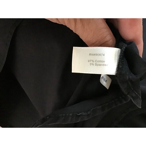 WOMEN BLACK 3/4 SLEEVE 97% COTTON OFF THE SHOULDER TOP SIZE SMALL- NWOT - Picture 7 of 7